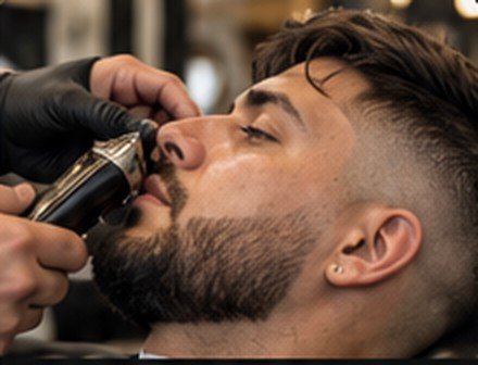 Perfilado profesional de barba